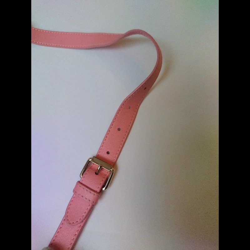 Chanel 粉色皮菱格腰包/胸口包-30