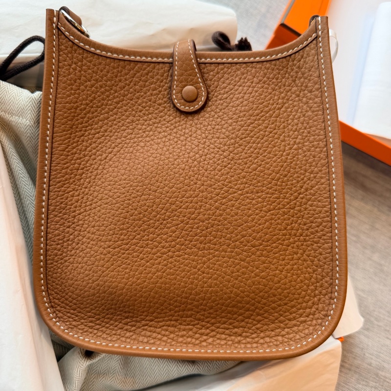 Hermes mini evelyne金棕色-1