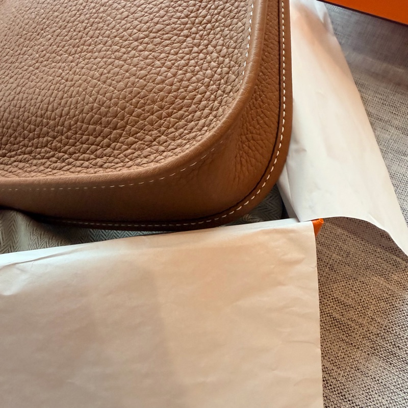 Hermes mini evelyne金棕色-2