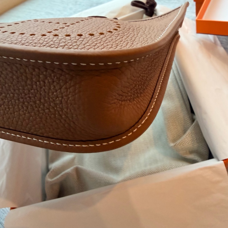 Hermes mini evelyne金棕色-3