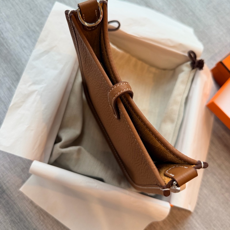 Hermes mini evelyne金棕色-4