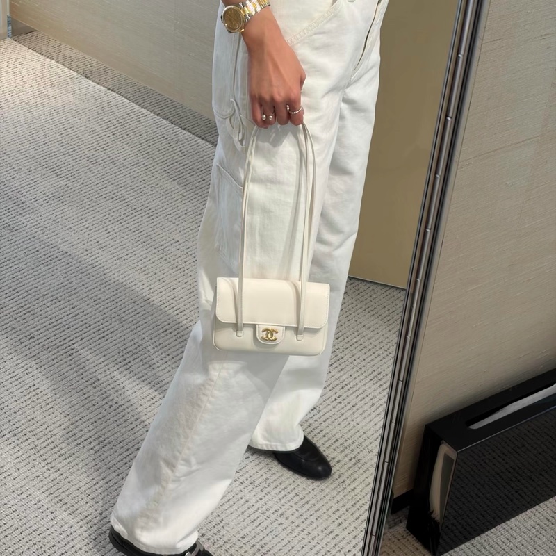 Chanel 26P 牛仔褲 Jennie同款 36 白色牛仔褲-0