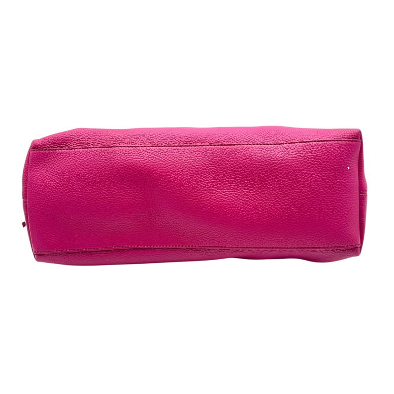 【美收精品】GUCCI 桃紅色大雙G粒面粉色手提包 C-159【隔月月中將轉賣至日本 上架期限30天】-3