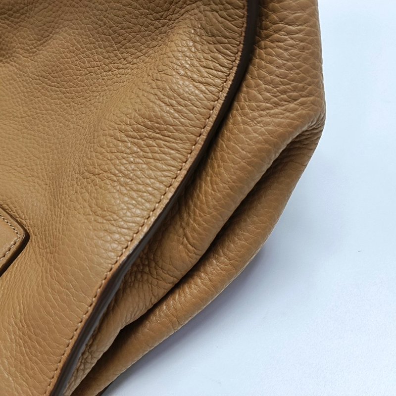 PRADA托特包棕色牛皮單肩包手提包斜挎包可拆卸肩帶-11