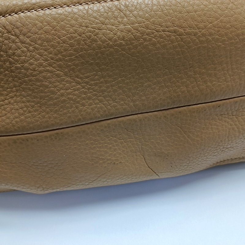 PRADA托特包棕色牛皮單肩包手提包斜挎包可拆卸肩帶-13