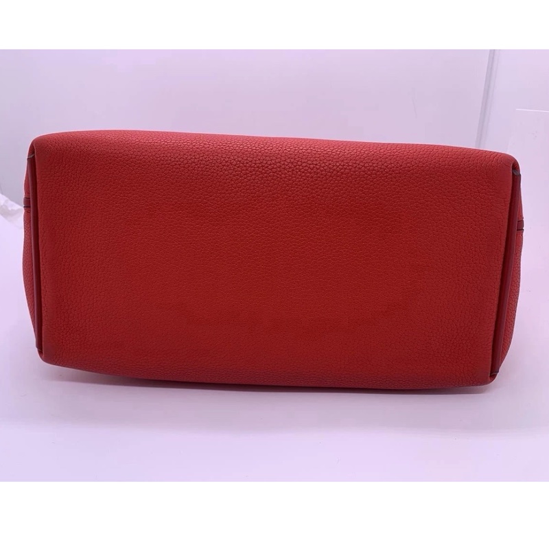 Hermes愛馬仕2424小號心桃紅扣d刻 單肩手提包 多種背法-2