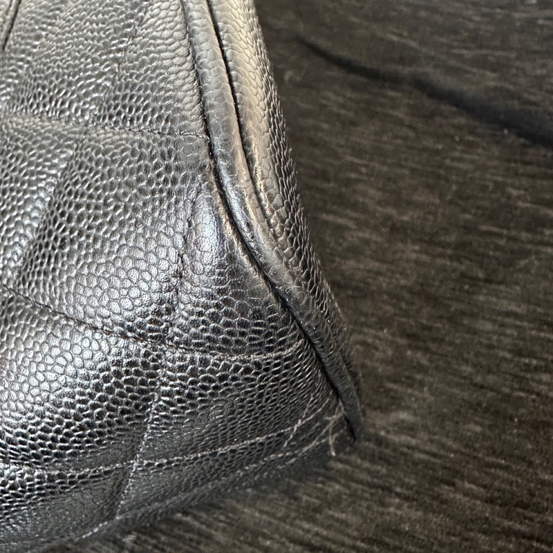 CHANEL香奈兒黑金希爾頓 手提包 無附件-4