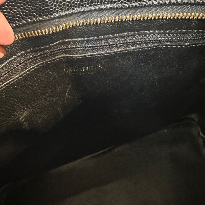 CHANEL香奈兒黑金希爾頓 手提包 無附件-10