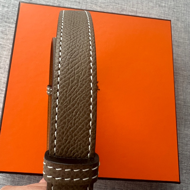 Hermès kelly belt 大象灰-3