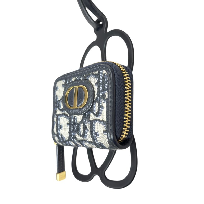 DIOR Oblique 老花 掛頸電話繩 連 小物包-5