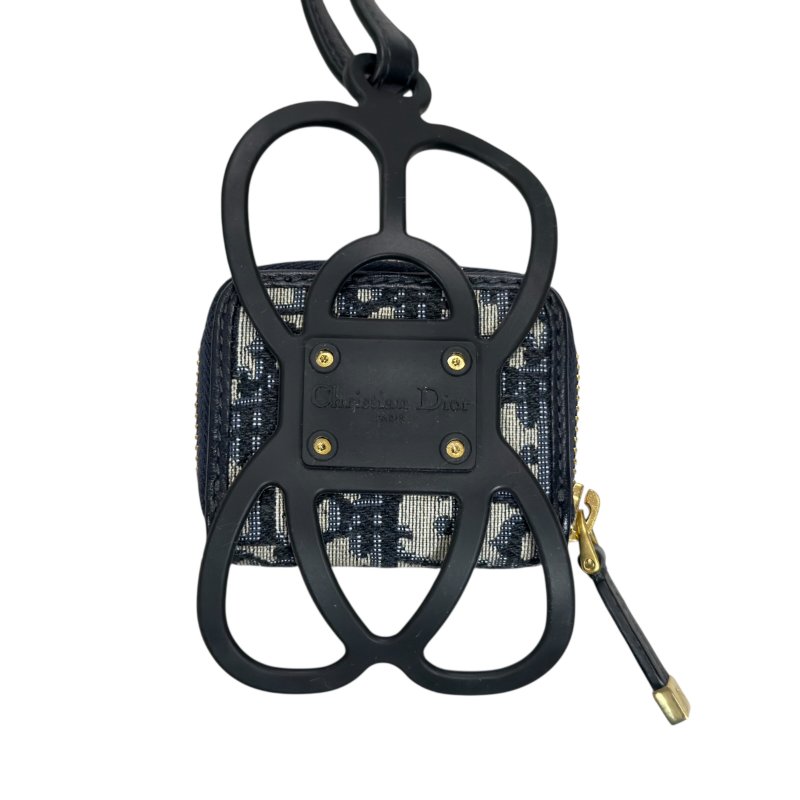 DIOR Oblique 老花 掛頸電話繩 連 小物包-9