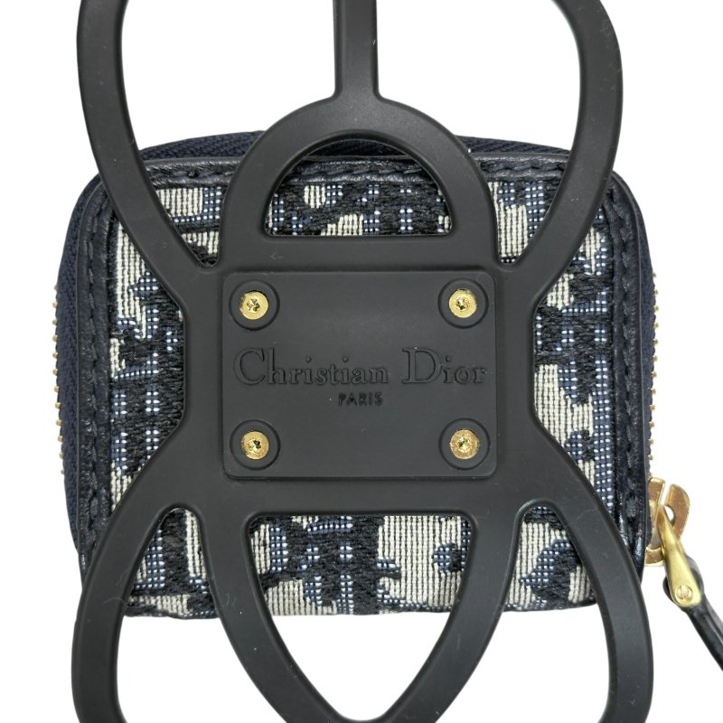DIOR Oblique 老花 掛頸電話繩 連 小物包-10