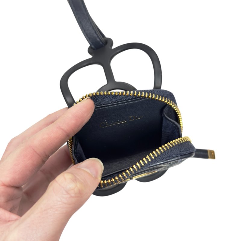 DIOR Oblique 老花 掛頸電話繩 連 小物包-11