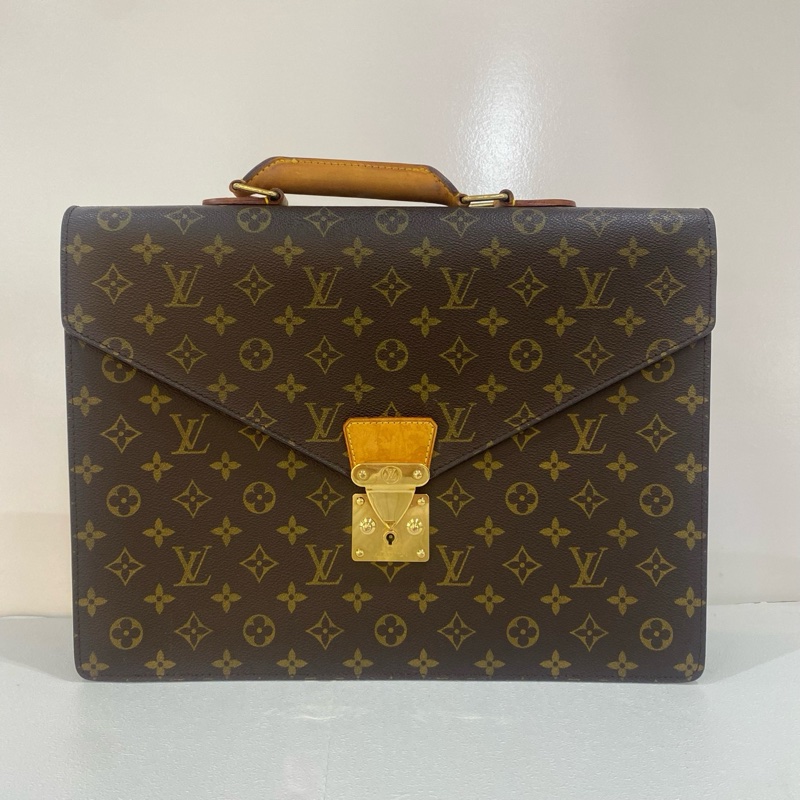 LouisVuitton路易威登Monceau蒙梭老花手提包尺寸38*28*6 無附件-0