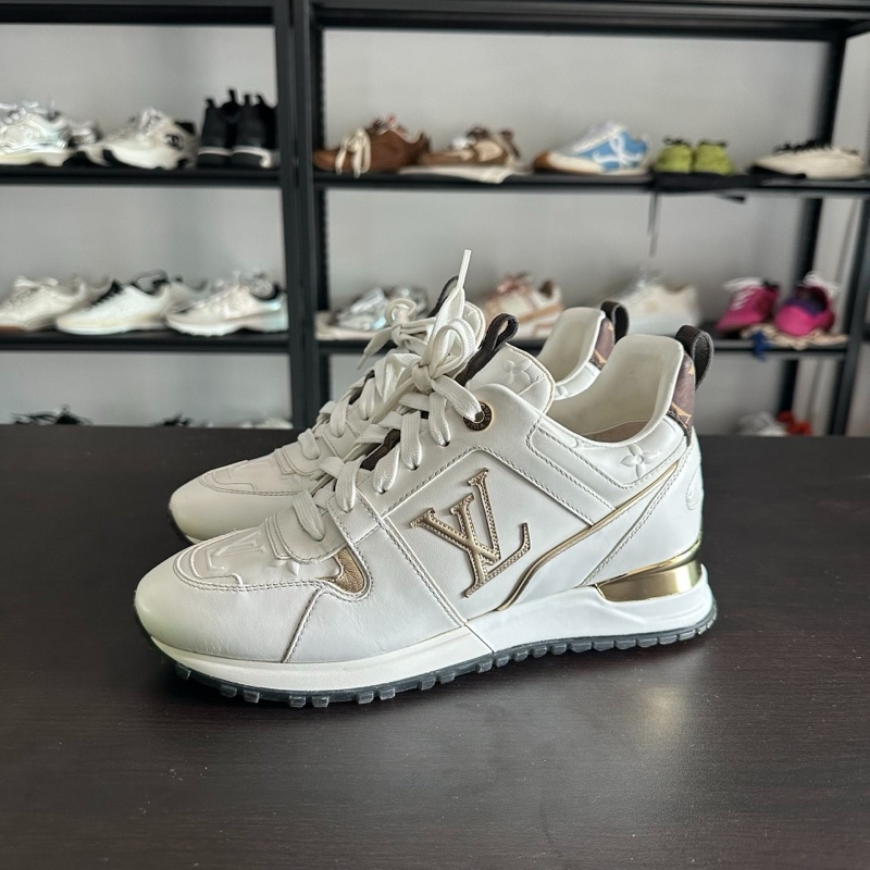 Louis Vuitton路易威登run away 白金厚底增高鞋 36.5碼-0