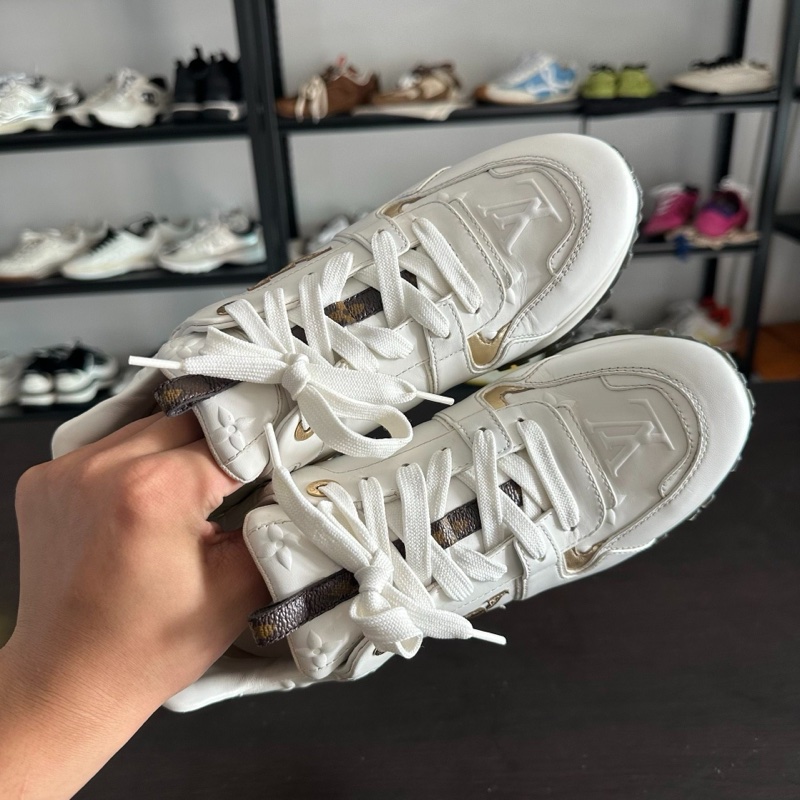 Louis Vuitton路易威登run away 白金厚底增高鞋 36.5碼-4