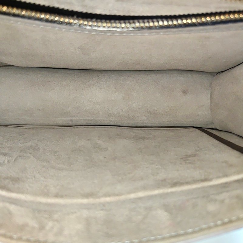 DIOR Diorama中號灰色牛皮藤格紋絎縫戴妃包單肩包斜挎包金色五金可拆卸肩帶9.8新-6