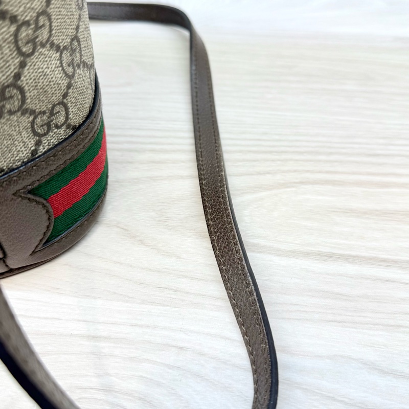 GUCCI原花Ophidia抽繩迷你小水桶550620-14