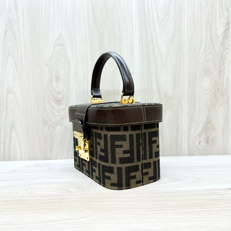Fendi緹花布雙F手提化妝箱-2