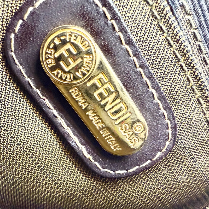 Fendi緹花布雙F手提化妝箱-15