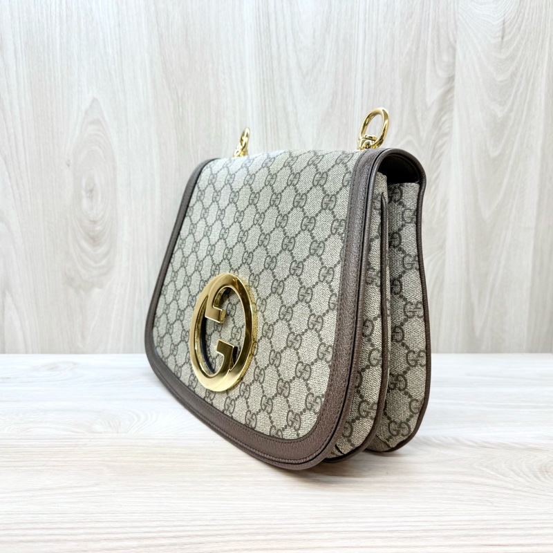 Gucci咖啡GG Blondie中型側背包699210-2