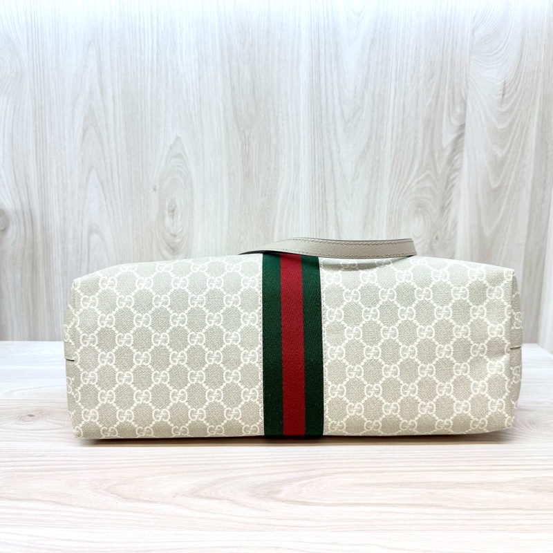 GUCCI經典燕麥色OPHIDIA中型托特包631685-4