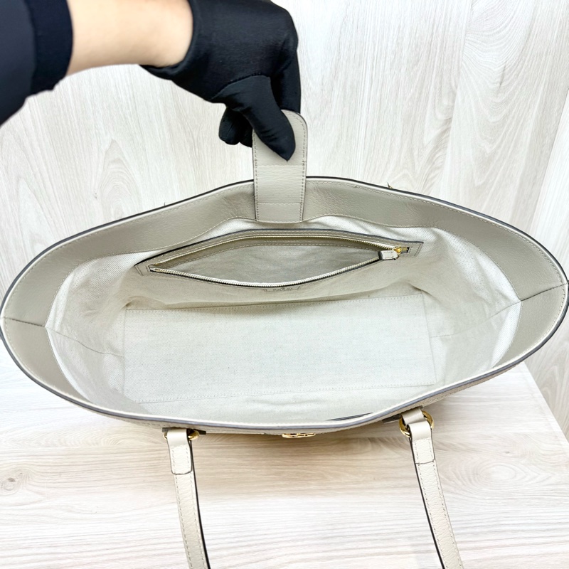 GUCCI經典燕麥色OPHIDIA中型托特包631685-5