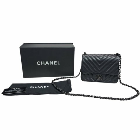 CHANEL CC *極罕全黑* So Black 方胖子