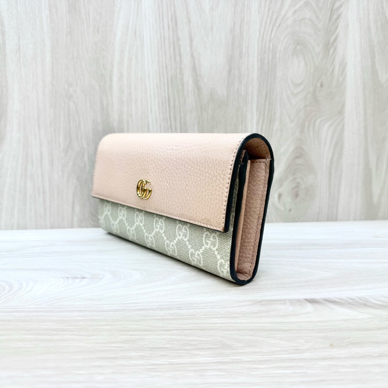 Gucci粉色牛皮WOC長夾 546585-2