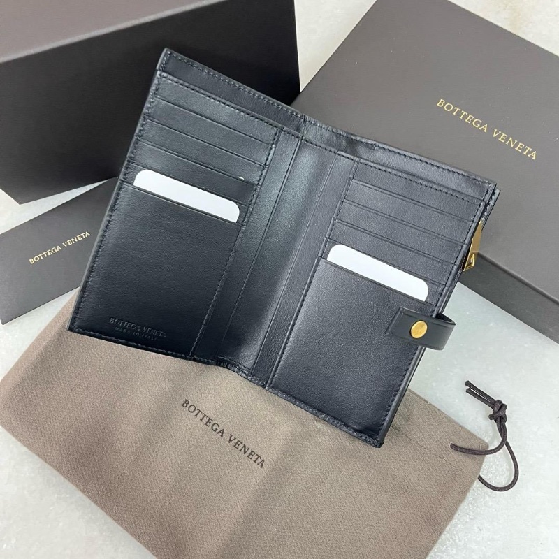 Bottega Veneta Bi fold wallet ( Black )-2