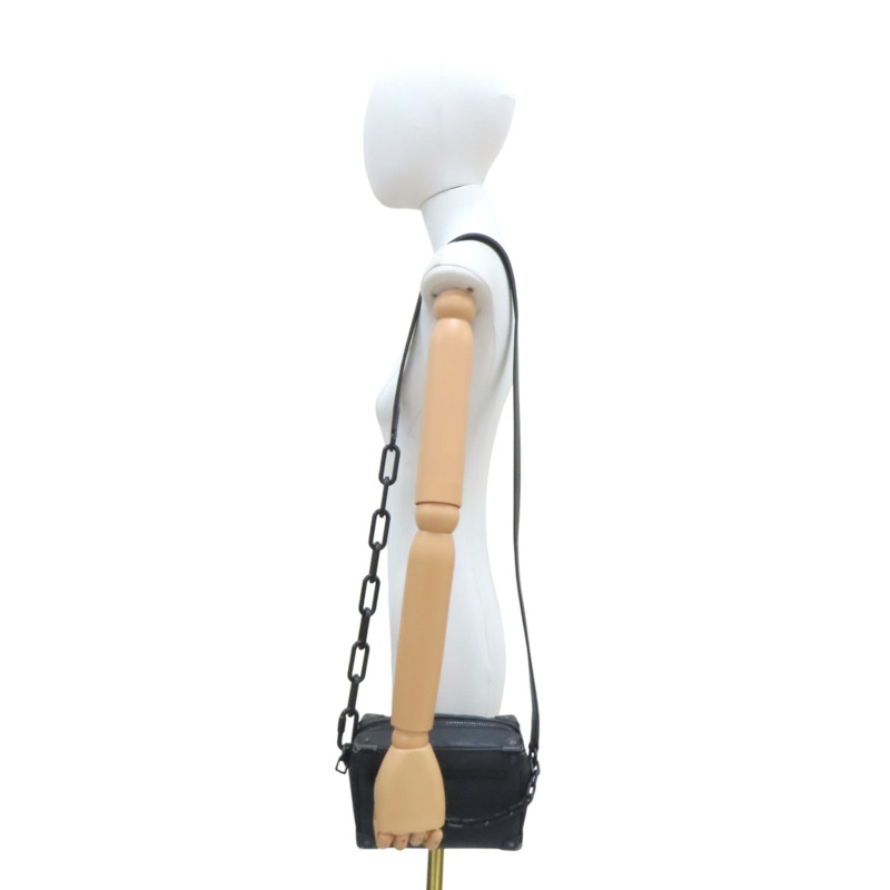 黑色 Taurillon牛皮 Mini Soft Trunk 肩背包【LOUIS VUITTON LV 路易威登】 M55702-9