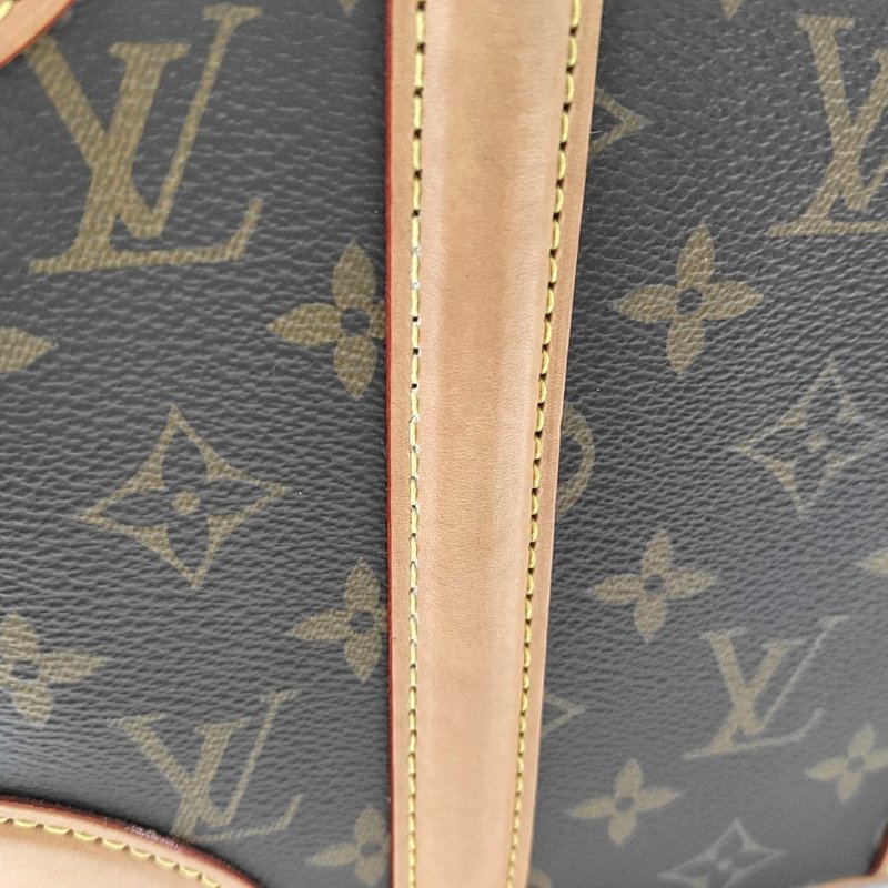 LOUIS VUITTON VALISETTE小號棕色塗層帆布老花相機包單肩包手提包斜挎包金色五金2條可拆卸肩帶-8
