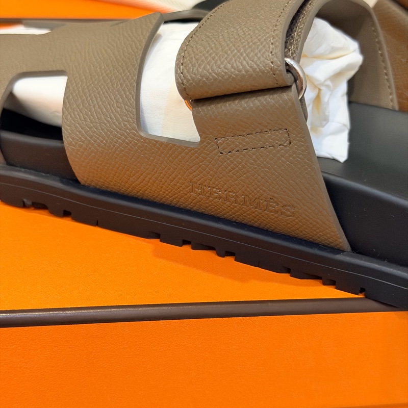 愛馬仕 二舅拖 拖鞋 大象灰 全新品 尺寸38 （2026年1月專櫃購入）-5