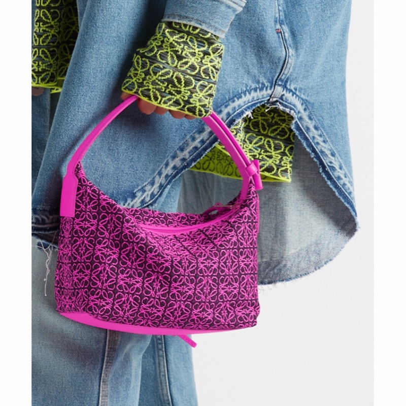 Loewe 女士 徽標緹花手提包均碼碼常規、20.5cm*12.5cm*17cm-3