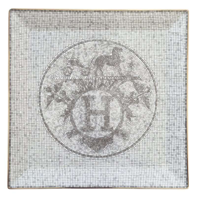 HERMES Mosaique au 24 馬賽克 碟子-1