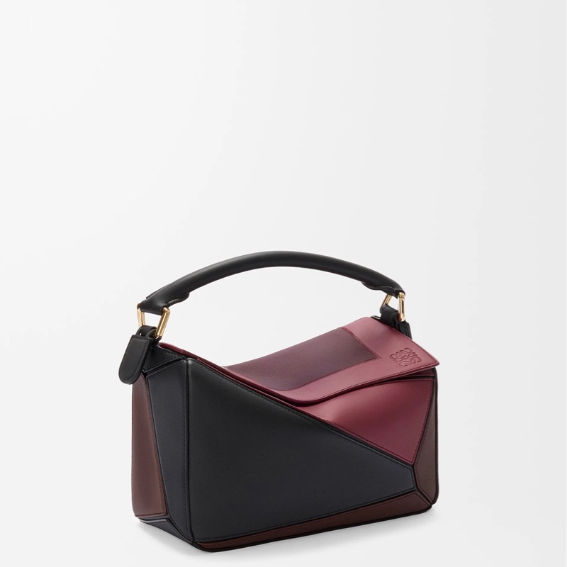 Loewe 女士 小號納帕牛皮革 Puzzle 單肩包均碼碼小號、24cm*10.5cm*16.5cm-1