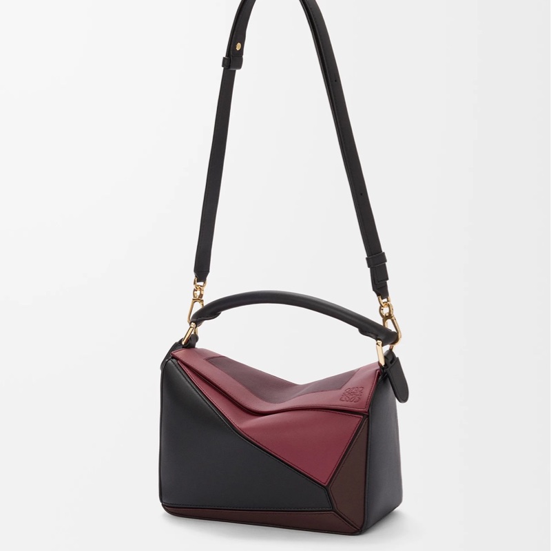 Loewe 女士 小號納帕牛皮革 Puzzle 單肩包均碼碼小號、24cm*10.5cm*16.5cm-3