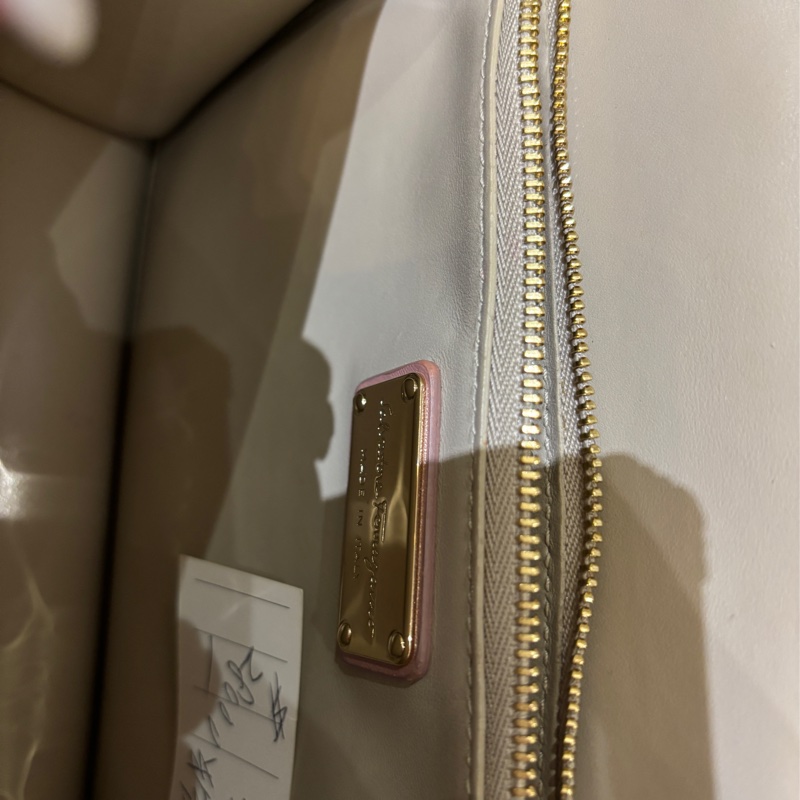 SalvatoreFerragamo,25cm牛皮肩背鍊包乾燥玫瑰粉色,-14