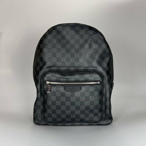 LV N40365 黑棋盤格紋後背包