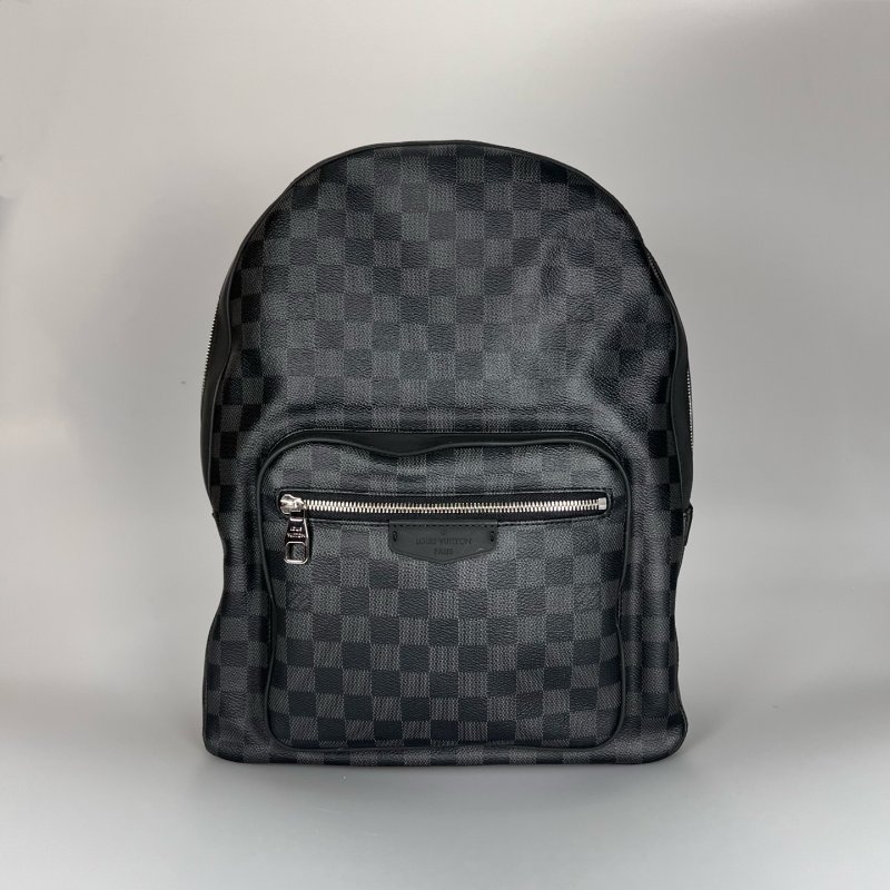 LV N40365 黑棋盤格紋後背包-0