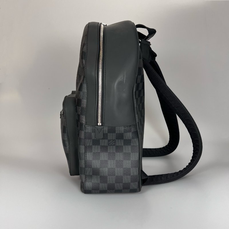 LV N40365 黑棋盤格紋後背包-3