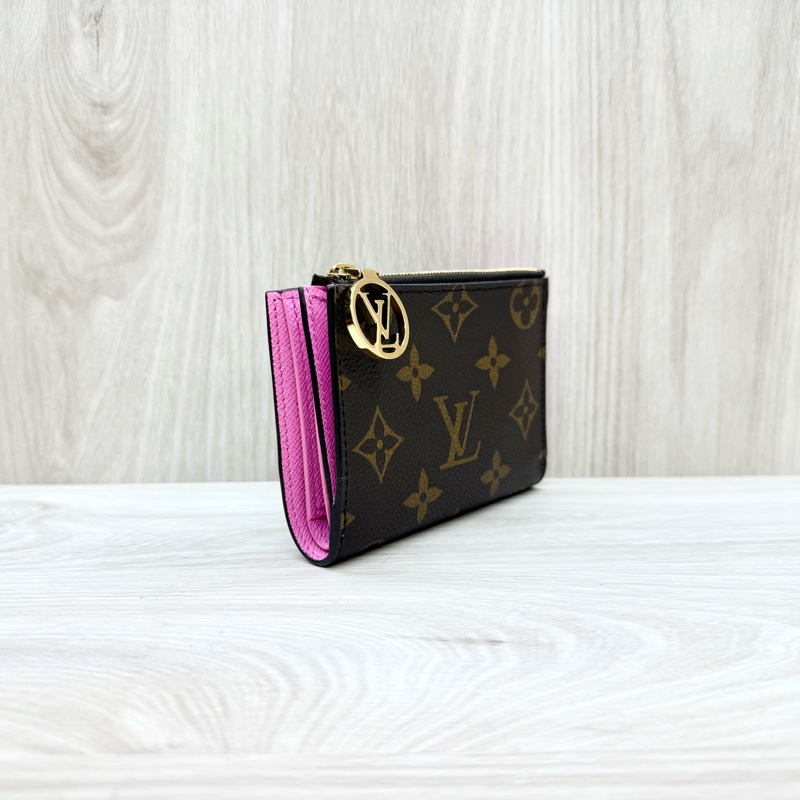 LV原花粉色Lisa短夾 M25692-3