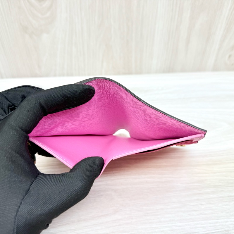 LV原花粉色Lisa短夾 M25692-8