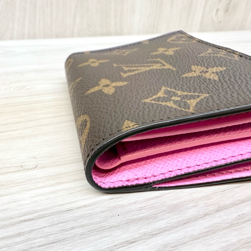 LV原花粉色Lisa短夾 M25692-12