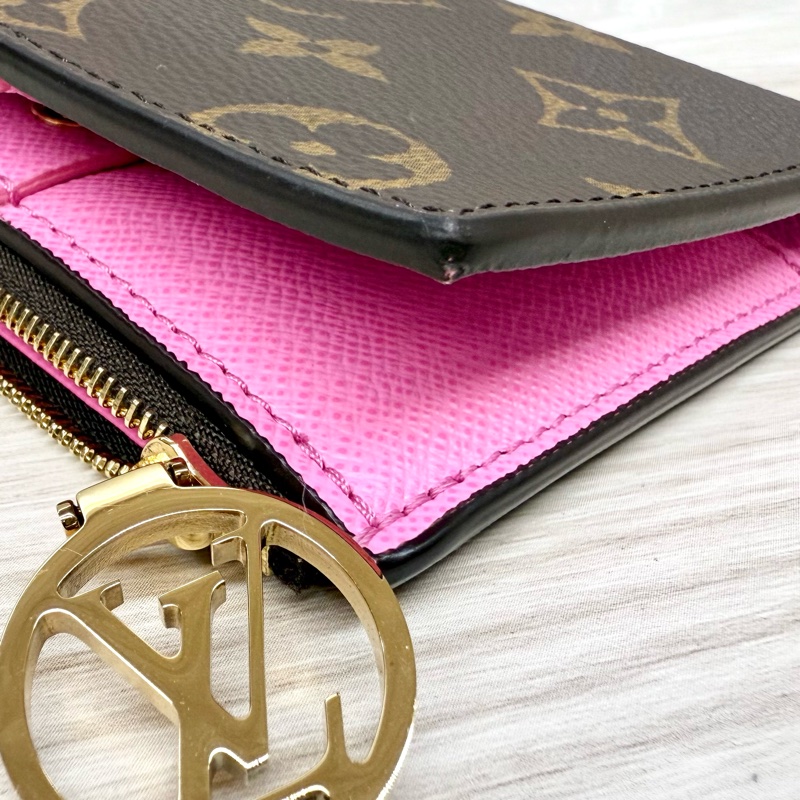 LV原花粉色Lisa短夾 M25692-15