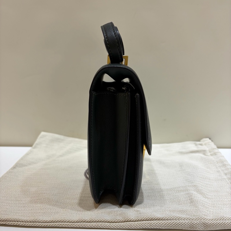 愛馬仕 Hermes 康康19 constance 金扣松柏綠 ev皮 X刻 近黑色 康康mini9有尘袋-3