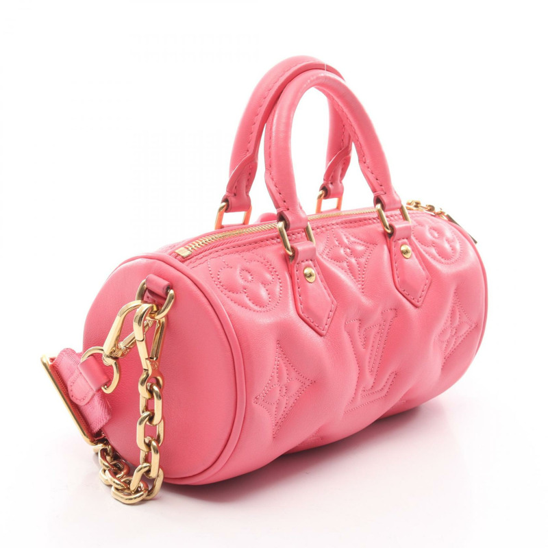 路易威登 Papillon BB 鏈條斜背包 M59826 泡泡粉紅 二手 LV-1