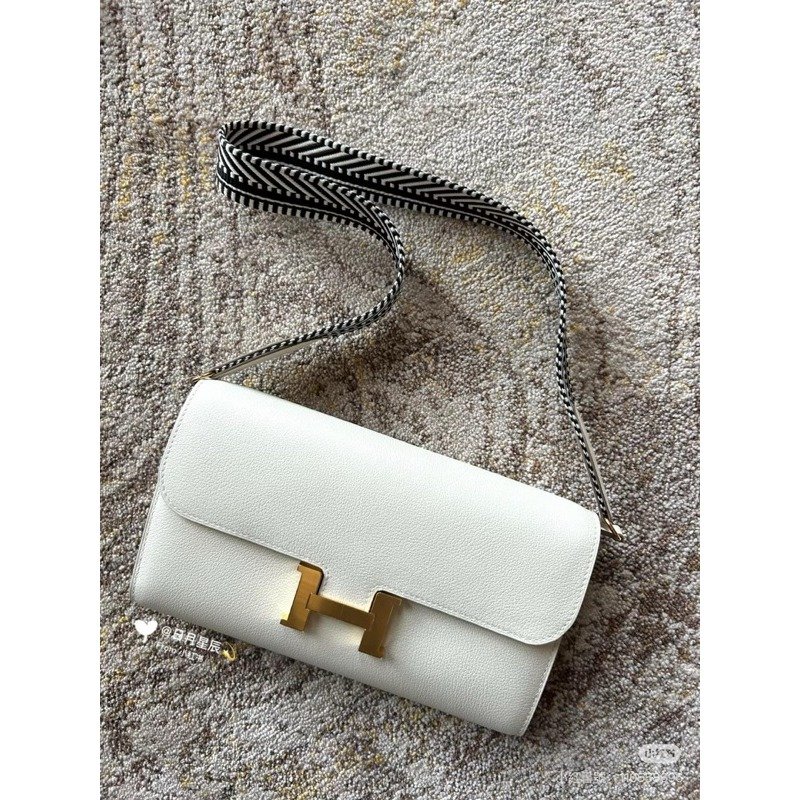 💕Hermes愛馬仕 Constance 康康包to go 肩背包/蘑菇白金釦/新款可換雙肩帶/全新美品-4