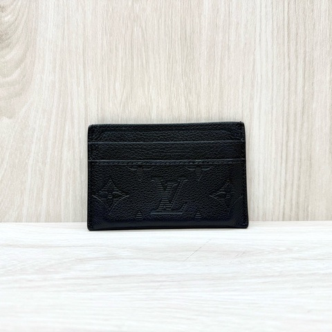 LV黑壓紋小牛皮雙面名片夾M81415