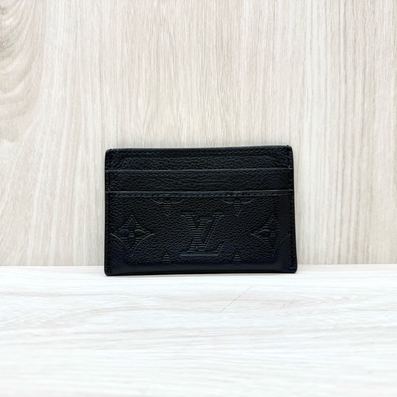 LV黑壓紋小牛皮雙面名片夾M81415-0